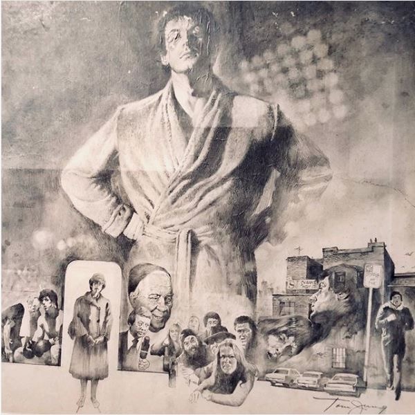 'Rocky' el primer póster que dibujo Tom Jung para la película.