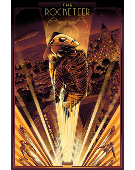 'The Rocketeer' póster de César Moreno.