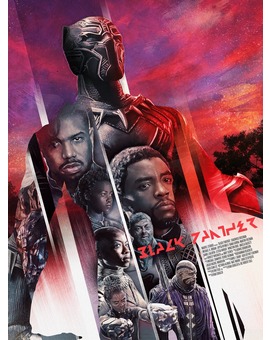 'Black Panther' póster de Rich Davies.