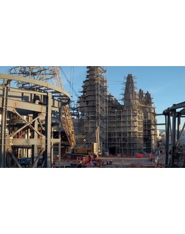 La construcción del Parque Star Wars de Disney.