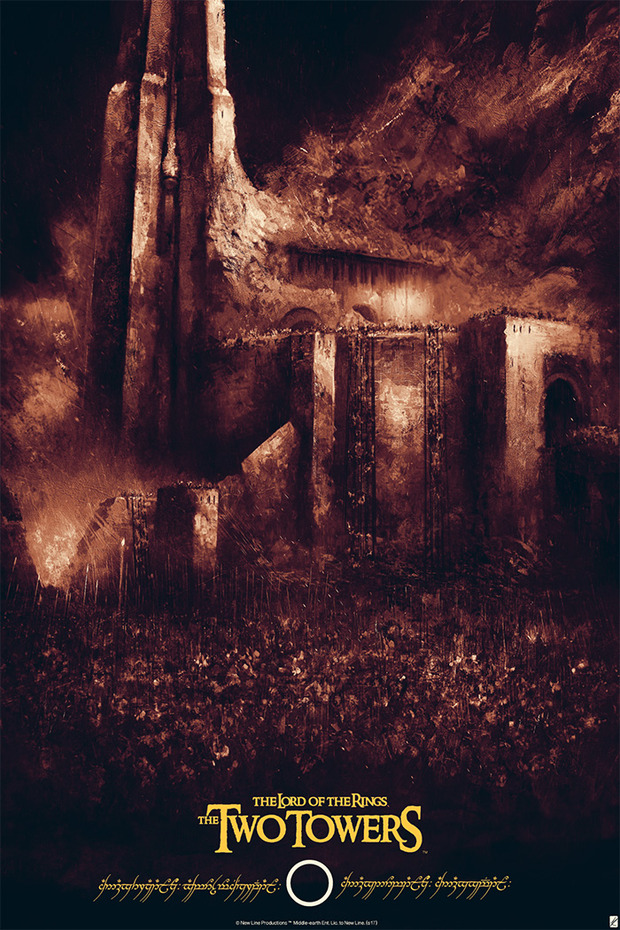 'El Señor de los Anillos II' póster de Karl Fitzgerald.
