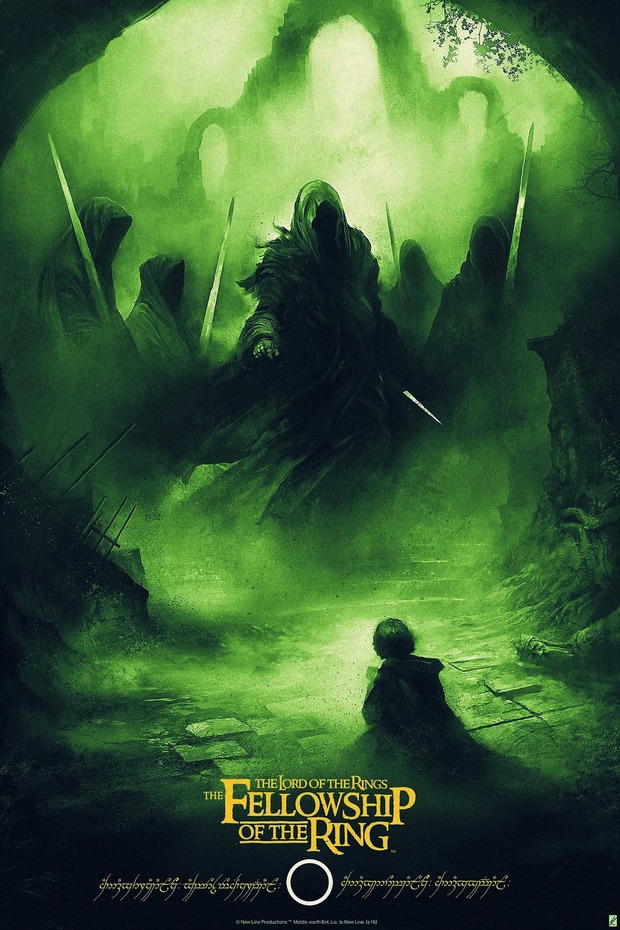 'El Señor de los Anillos I' póster de Karl Fitzgerald.