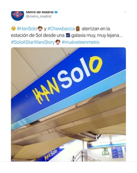 Metro de Madrid.