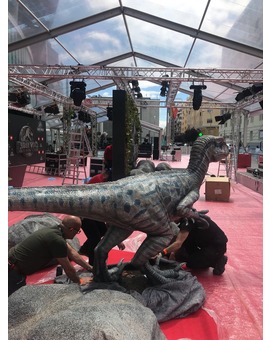 Preparando la premiere en Madrid.