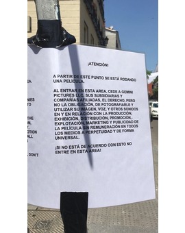 Rodaje de Terminator en Madrid. Un tanto excesivo el tema. Y como vivas ahí, ni te digo. (foto de Jorge Naranjo)