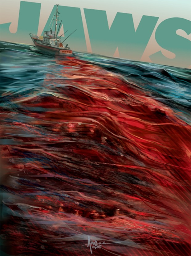 'Tiburón' póster de Orlando Arocena.