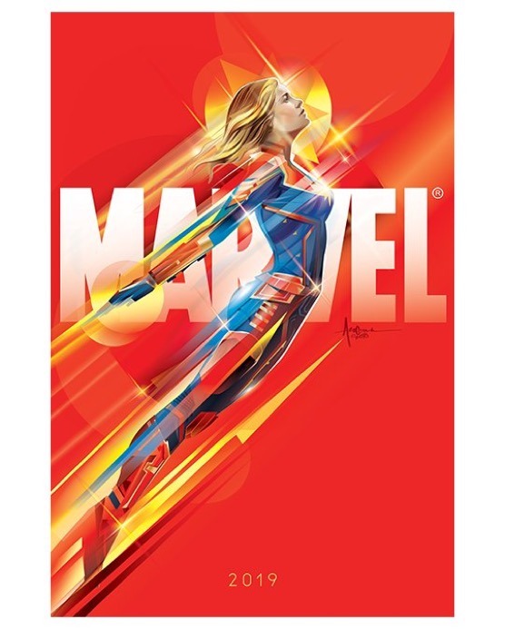 'Captain Marvel' póster de Orlando Arocena.