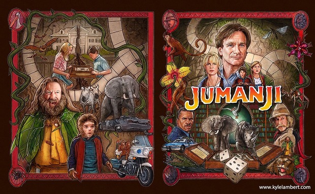 Diseño descartado de Kyle Lambert para 'Jumanji' 4K.