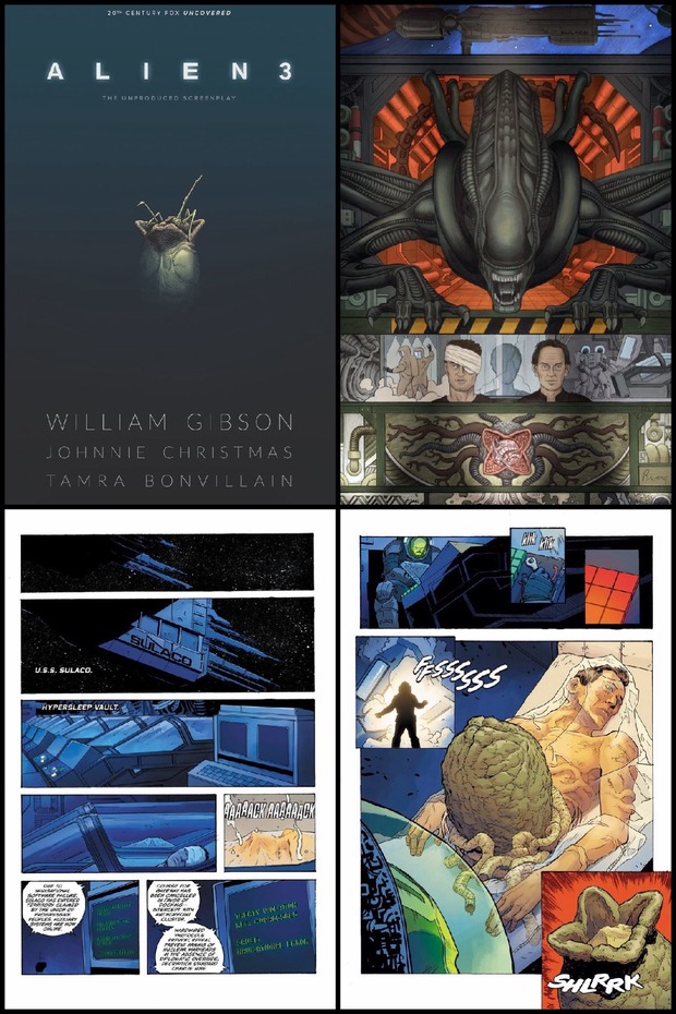 Dark Horse Comics adapta el guión de William Gibson para 'Alien 3' que no llegó a producirse.