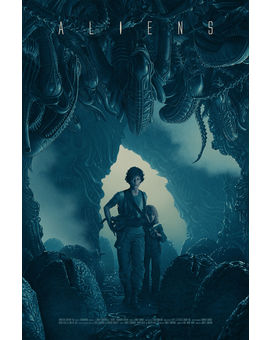 'Aliens' póster de Rory Kurtz.