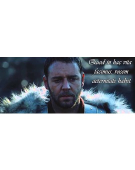 El guión de 'Gladiator' en latín.