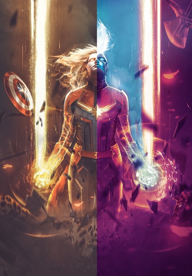 'Capitana Marvel' por BossLogic.
