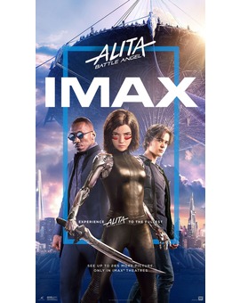 'Alita' póster Imax, un 26% más de imagen (dicen).