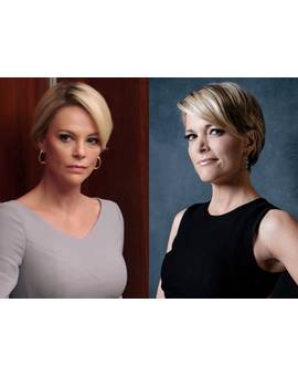 Charlize Theron caracterizada como Megyn Kelly en 'Bombshell' vs la propia Megyn Kelly.