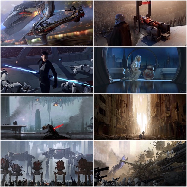 Concepts art de 'Duel of the Fates' de Colin Trevorrow.