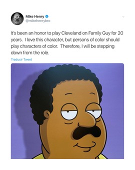 ¿Locura colectiva o parodia? ¡El doblador de Cleveland renuncia tras 20 años porque no es negro.