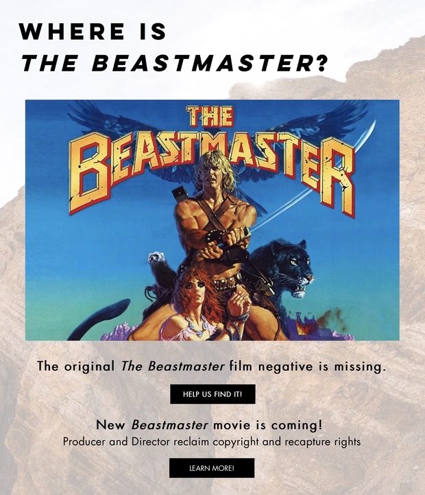 Don Coscarelli está buscando parte del negativo original de 'El Señor de las Bestias' y…