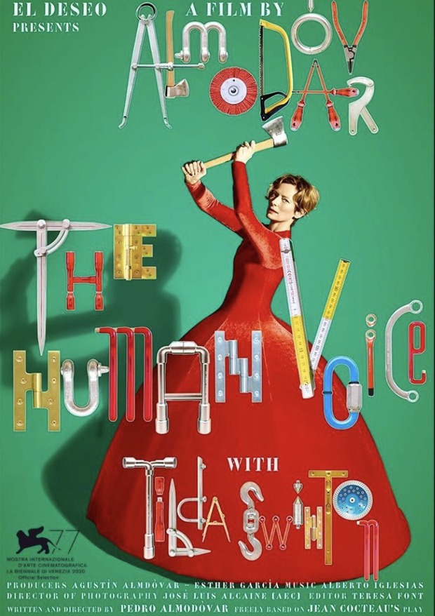 'La Voz Humana' de Pedro Almodóvar. Póster y clip.