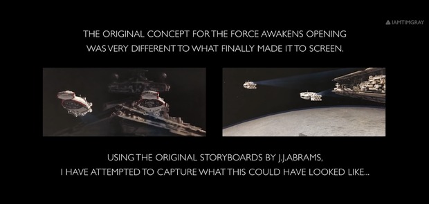 'Star Wars: El Despertar de la Fuerza' inicios alternativos.