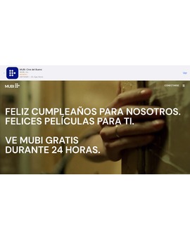 MUBI gratis 24H. 1.000 películas.