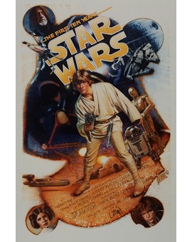 Cartel 10º Aniversario Star Wars de Drew Struzan.