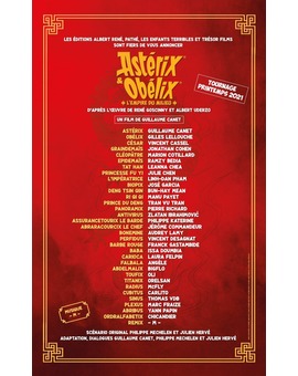 Elenco de la próxima de Astérix y Obélix.