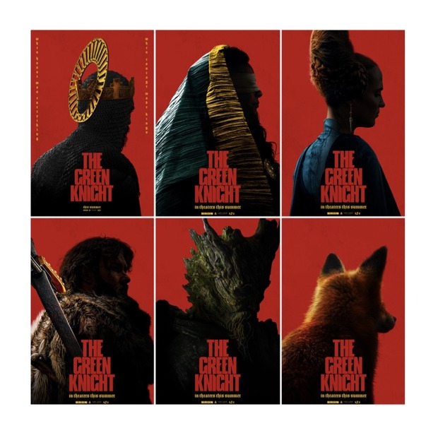 'The Green Knight' de David Lowery. Carteles y trailer subtitulado.