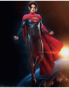 Visión fanart de la Supergirl de 'The Flash'.