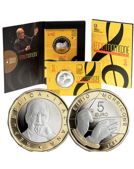 Italia dedica dos monedas conmemorativas a Ennio Morricone.