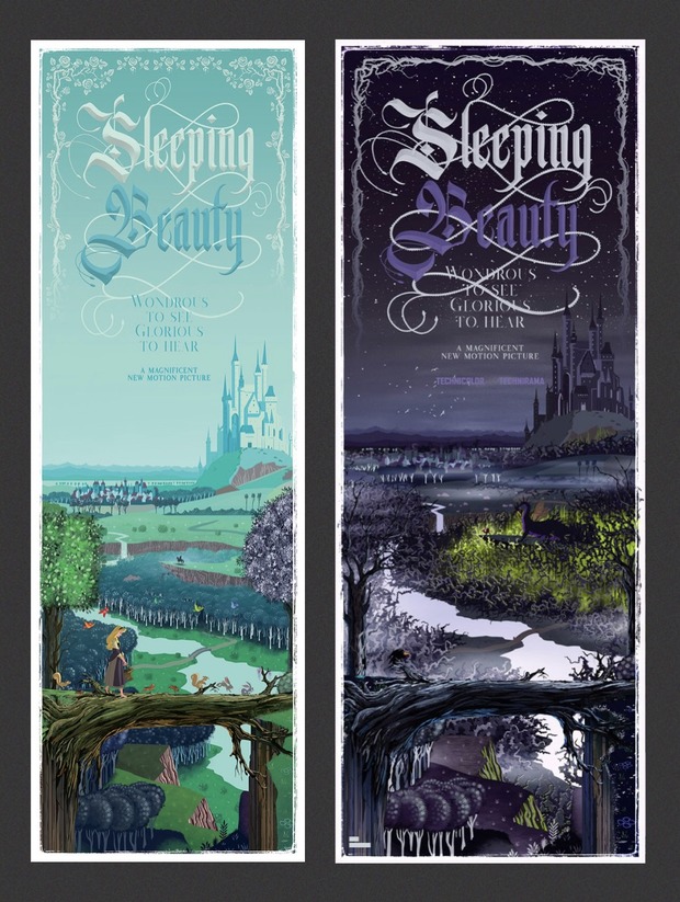 'La Bella Durmiente' carteles de Ben Harman.
