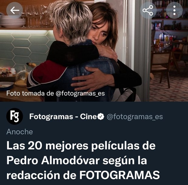 Por lo que parece a los de Fotogramas hay 4 películas de Almodóvar que no les gustan.