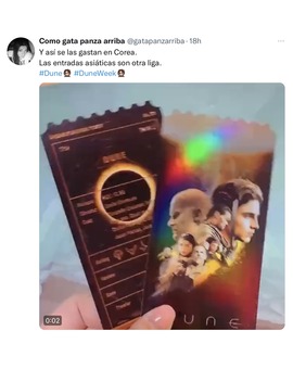 Las entradas de cine en Corea del Sur son de colección.