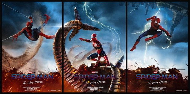 'Spider-Man. No Way Home' Carteles tríptico.