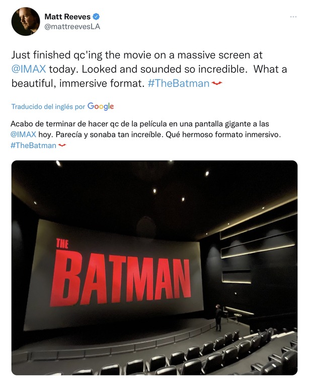 'The Batman' Imax.