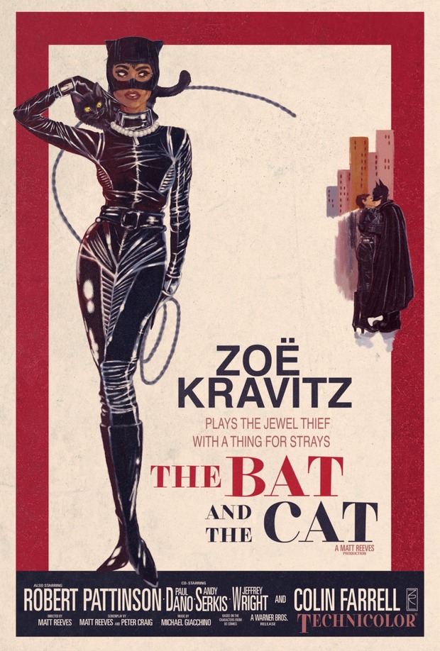 'The Bat and the Cat' cartel de Zoe Rose LoMenzo.