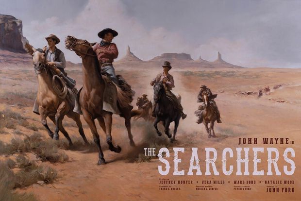 'The Searchers' (Centauros del Desierto) cartel de Theodora Capat.