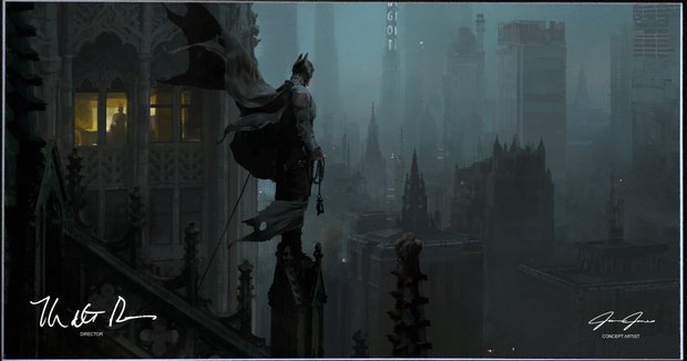 'The Batman' Concept art de Jaime Jones (la portada de 'The Art of The Batman')