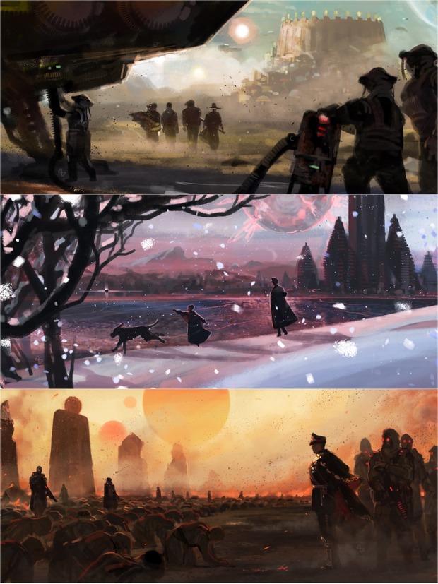 Concept arts de 'Rebel Moon' de Zack Snyder.