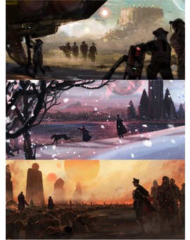 Concept arts de 'Rebel Moon' de Zack Snyder.