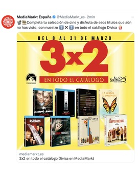 Si encontráis un Medía Markt con sección de cine…