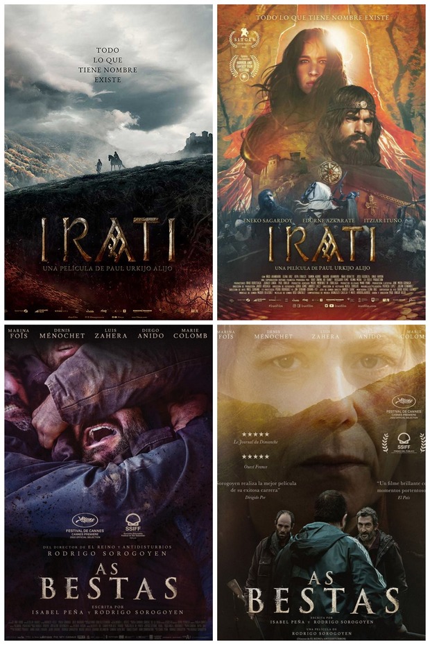 Carteles cuando se está promocionando vs cuando se estrena. El horror.