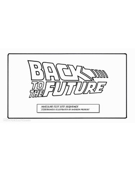 Storyboard del final descartado de 'Regreso al futuro' por su alto coste.
