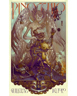 'Pinocho de Guillermo del Toro' cartel de James Jean.