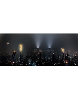 Blade Runner Skyline in 8K (8K Ultra HD) Upscale with Machine Learning AI.