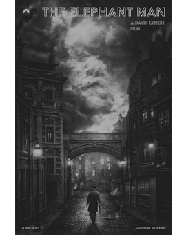 'El Hombre Elefante' cartel de HKVartistry.