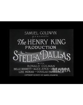 'Stella Dallas' (1925) de Henry King. Recién restaurada y gratis hasta el martes 8.