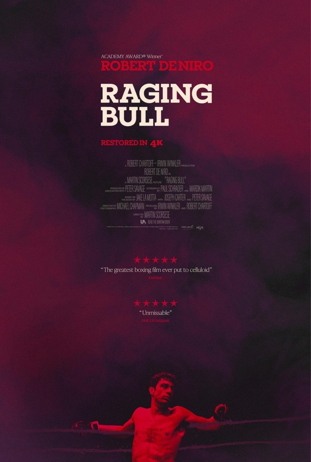 'Raging Bull' de Martin Scorsese. Restauración en 4K. Trailer.