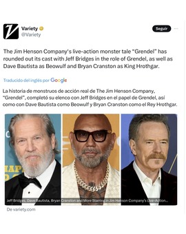 Anunciada 'Grendel' de The Jim Henson Company.