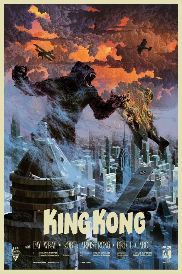 'King Kong' (1933). Cartel de Kilian Eng.