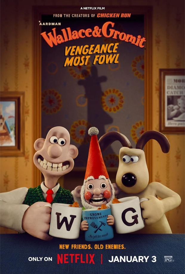 'Wallace & Gromit: Vengeance Most Fowl' de Nick Park y Merlin Crossingham. Teaser tráiler.